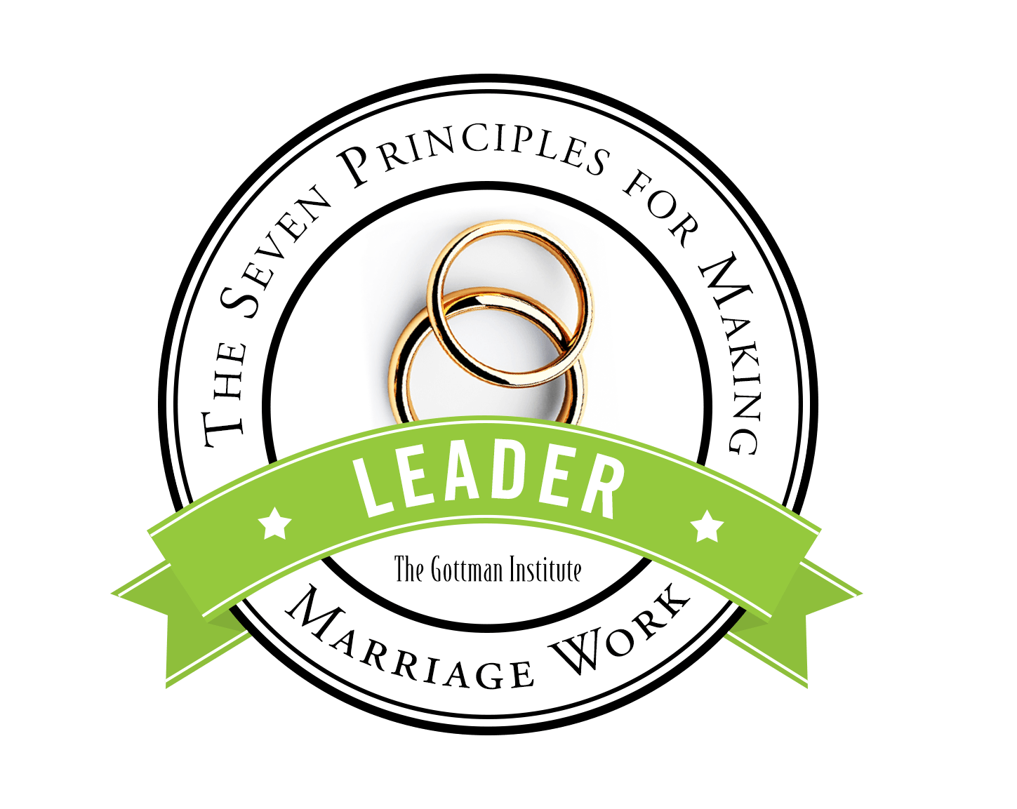 Certified Leader badge — The Seven Principles for Making Marriage Work, The Gottman Institute.